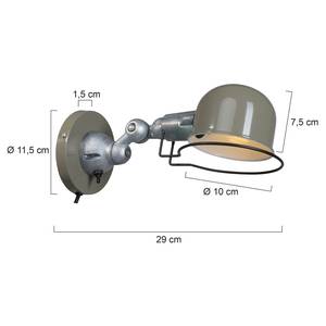 Wandleuchte Davin Aluminium - 1 ampoule