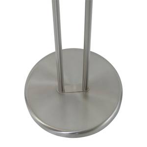 Lampadaire Biron Verre dépoli / Aluminium - 2 ampoules - Argenté