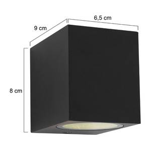 LED-wandlamp Brillion II transparant glas/ijzer - 1 lichtbron