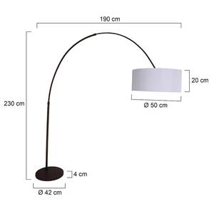 Lampadaire Gramineus V Coton / Fer - 1 ampoule