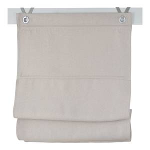 Store bateau à œillets Bessy I Polyester - Beige - 100 x 130 cm