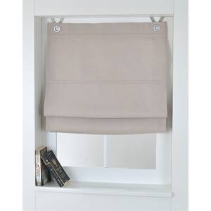 Store bateau à œillets Bessy I Polyester - Beige - 100 x 130 cm