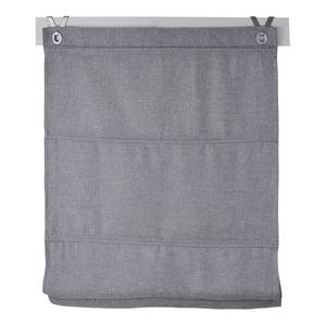 Store bateau à œillets Bessy I Polyester - Gris - 45 x 130 cm