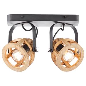 Plafondlamp Matrix Wood I ijzer - 2 lichtbronnen