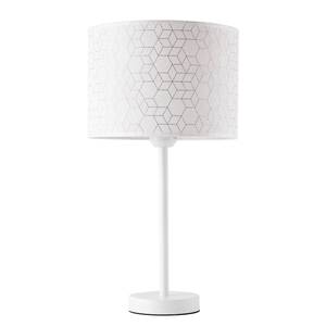 Lampe Galance I Tissu mélangé / Acier inoxydable - 1 ampoule - Blanc