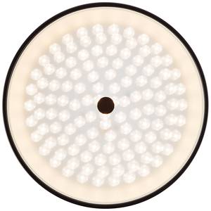 LED-plafondlamp Medusa transparant glas/ijzer - 1 lichtbron - Zwart