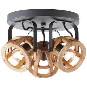 Plafondlamp Matrix Wood III ijzer - 3 lichtbronnen