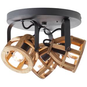Plafondlamp Matrix Wood III ijzer - 3 lichtbronnen