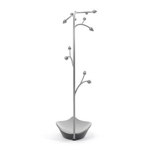 Schmuckständer Orchid Stahl / Eisen / Thermoplastischer Kunststoff - Grau