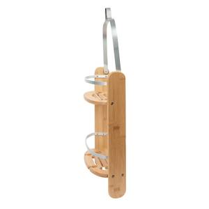 Porte savon de douche Barrel Aluminium /  Bambou- Beige