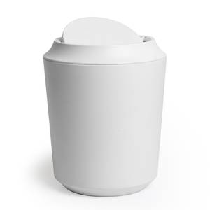 Poubelle salle de bain Corsa Blanc - Matière plastique - Hauteur : 26 cm