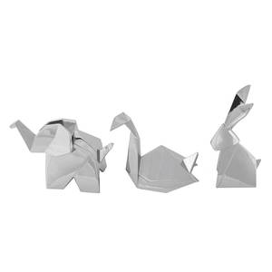 Portes bague Origami (lot de 3) Zinc - Argenté