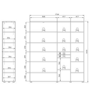 Armoire de bureau Trendo V Blanc mat