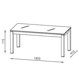 Eettafel Shino Breedte: 180 cm