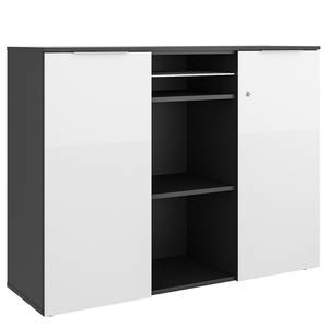 Armoire de bureau Trendo II Anthracite / Blanc