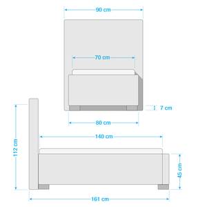 Kinderboxspringbett Mini Nylon / PES - Rot