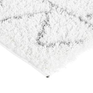 Hoogpolig vloerkleed Pula II polyester - Silver White - 80 x 150 cm