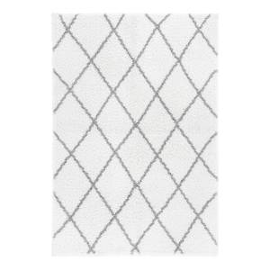 Tapis épais Pula I Polyester - Silver White - 80 x 150 cm