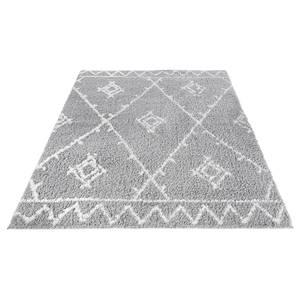 Tapis épais Pula II Polyester - Silver White - 80 x 150 cm