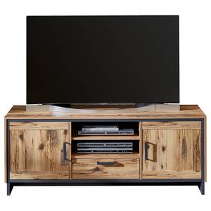 Tv-meubel Priay larikshouten look/grafietkleurig - Breedte: 155 cm