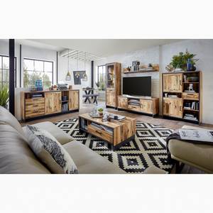 Tv-meubel Priay larikshouten look/grafietkleurig - Breedte: 155 cm