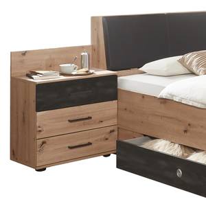 Bedframe Bristol (3-delig) Bruin - Plaatmateriaal - Kunstleer - 289 x 92 x 228 cm