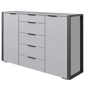 Kommode Naples Grau - Holzwerkstoff - 148 x 102 x 41 cm