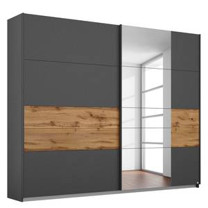 Armoire portes coulissantes Boston-Extra Gris - Largeur : 226 cm