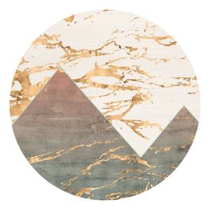 Papier peint intissé Precious Peaks Encre au latex / Intissé - Multicolore
