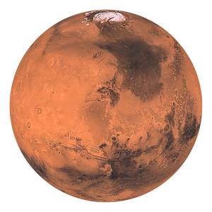 Fotobehang Mars latexinkt/vlies - rood