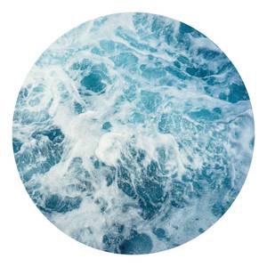Papier peint intissé Ocean Twist Encre au latex / Intissé - Bleu / Blanc