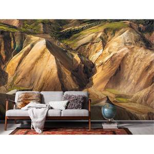 Papier peint intissé Shiny Mountains Intissé - Multicolore