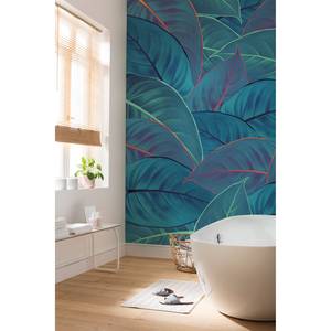 Fotobehang Foliage vlies - blauw