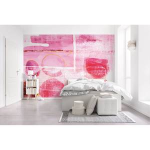 Fotobehang Cells Wrapping vlies - roze