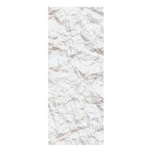 Papier peint intissé Crumpled Intissé - Blanc - Blanc - Largeur : 100 cm