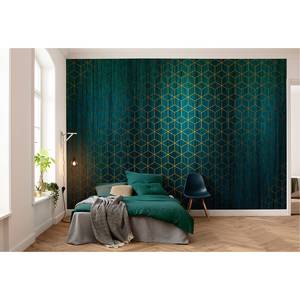 Fotobehang Mystique Vert vlies - blauw/turquoise/groen