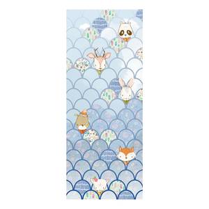 Fotobehang Shelly Bluewave vlies - blauw/wit - Breedte: 100 cm