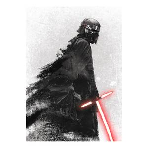 Fotobehang Star Wars Kylo Vader Shadow vlies - zwart/wit