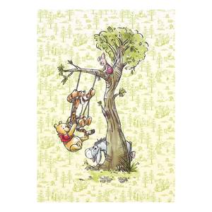 Fotobehang Winnie Pooh in the Wood vlies - geel/bruin