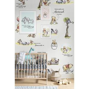 Fotobehang Winnie Pooh Stripes vlies - meerdere kleuren