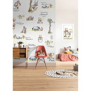 Fotobehang Winnie Pooh Stripes vlies - meerdere kleuren