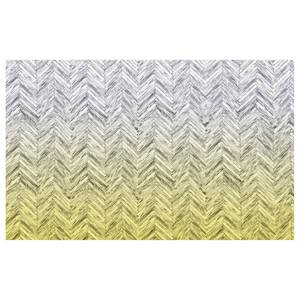 Papier peint intissé Herringbone Yellow Intissé - Multicolore - Largeur : 400 cm