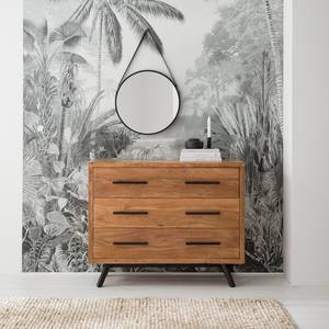 Fotobehang Lac Tropical Black & White vlies - zwart/wit