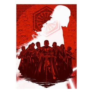 Papier peint Star Wars Supreme Leader Intissé - Rouge / Blanc