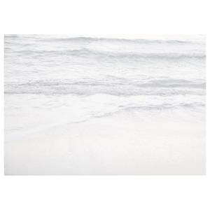 Papier peint intissé Silver Beach Intissé - Argenté / Blanc / Gris