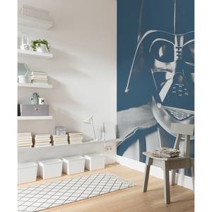 Fotobehang StarWars Icons Vader vlies - zwart/wit