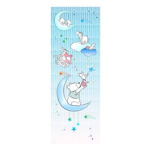 Fotobehang Winnie Pooh Piglet & Stars vlies - blauw/wit