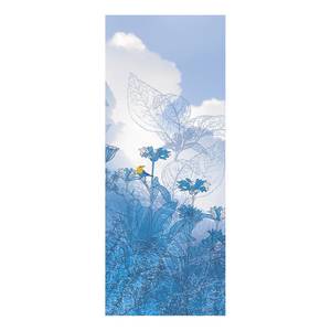 Papier peint intissé Blue Sky Intissé - Bleu - Largeur : 100 cm