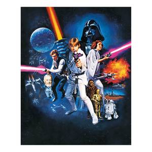 Papier peint Star Wars Poster Classic 1 Intissé - Multicolore - Largeur : 200 cm