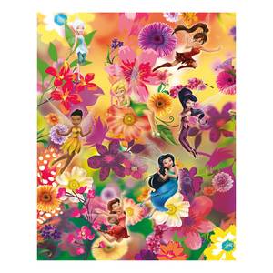 Papier peint intissé Fairies Flowers Intissé - Multicolore